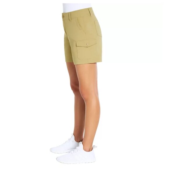 Eddie Bauer Ladies Cargo Pocket Shorts Khaki Size 12 NWT - Picture 4 of 11